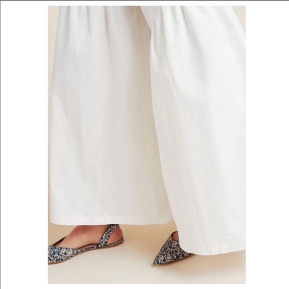 NWT Anthropologie Corfu Wide Leg Pant- White - Picture 2 of 9
